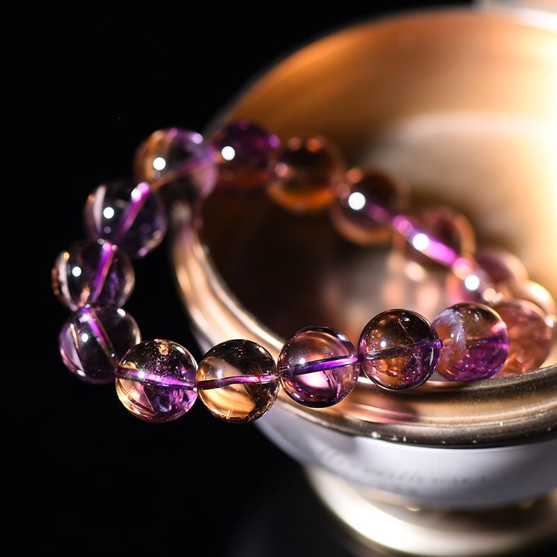 Bolivia Natural Ametrine Bracelet -【Attract Harmony & Inner Peace】