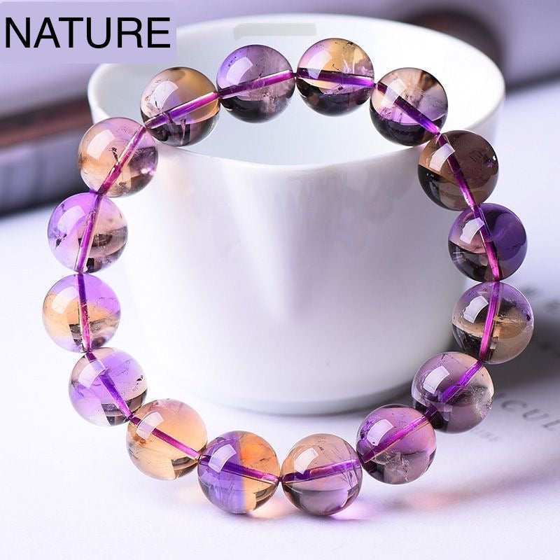 Bolivia Natural Ametrine Bracelet -【Attract Harmony & Inner Peace】