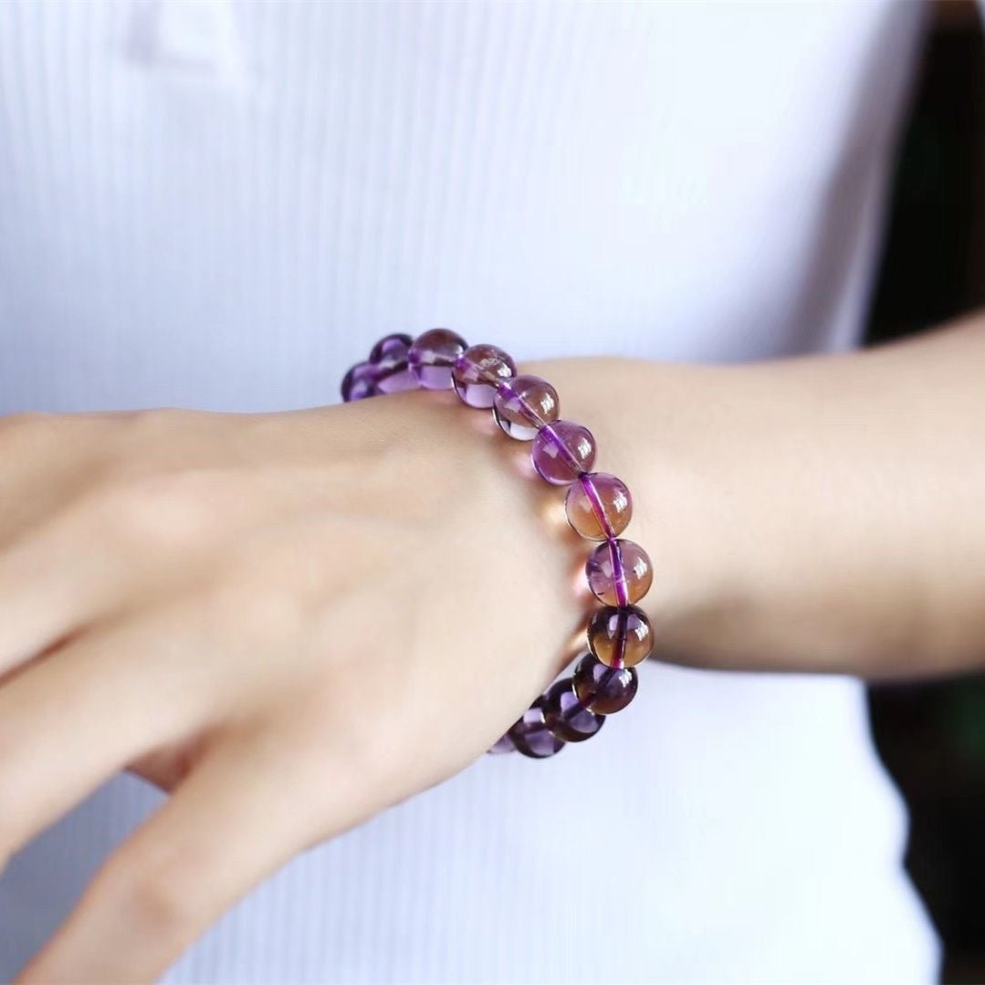 Bolivia Natural Ametrine Bracelet -【Attract Harmony & Inner Peace】