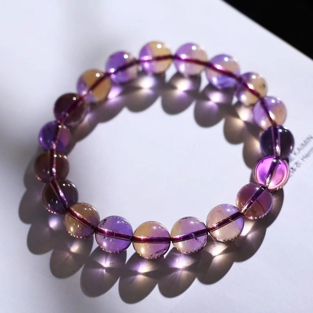 Bolivia Natural Ametrine Bracelet -【Attract Harmony & Inner Peace】