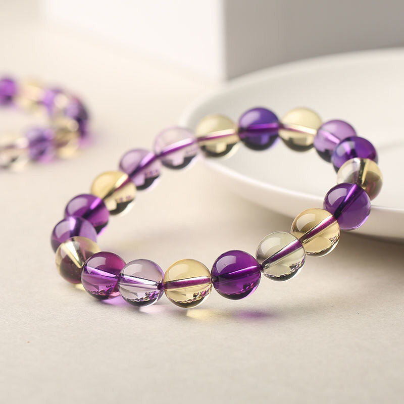 Bolivia Natural Ametrine Bracelet -【Attract Harmony & Inner Peace】