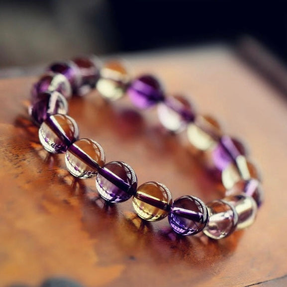 Bolivia Natural Ametrine Bracelet -【Attract Harmony & Inner Peace】