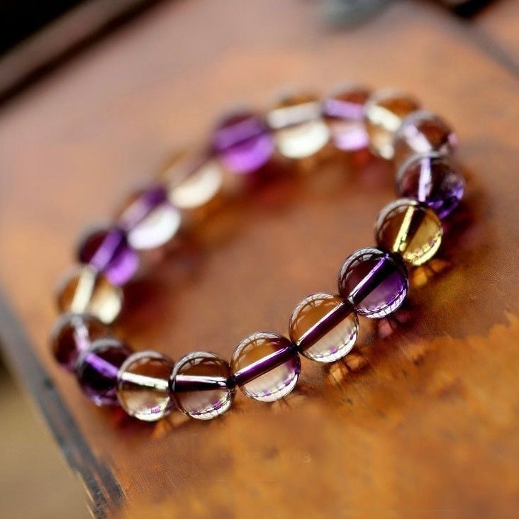 Bolivia Natural Ametrine Bracelet -【Attract Harmony & Inner Peace】