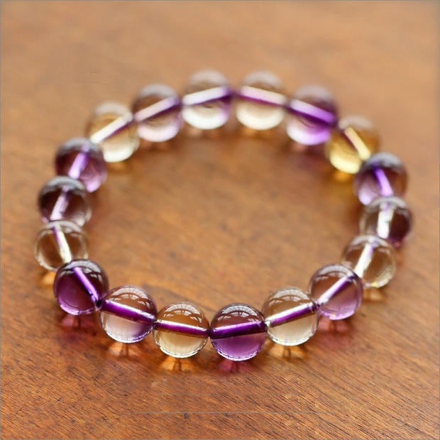 Bolivia Natural Ametrine Bracelet -【Attract Harmony & Inner Peace】