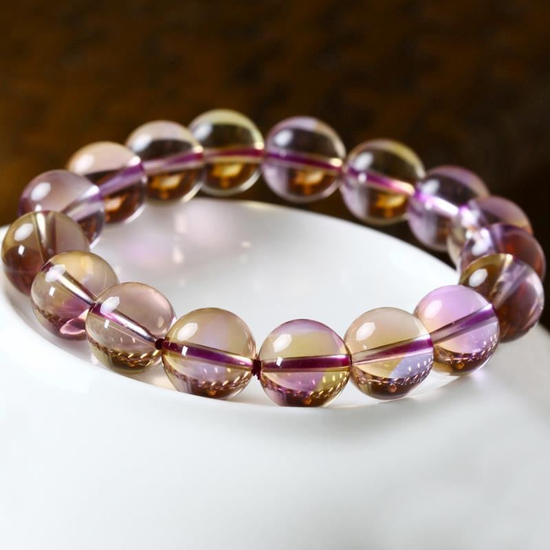 Bolivia Natural Ametrine Bracelet -【Attract Harmony & Inner Peace】