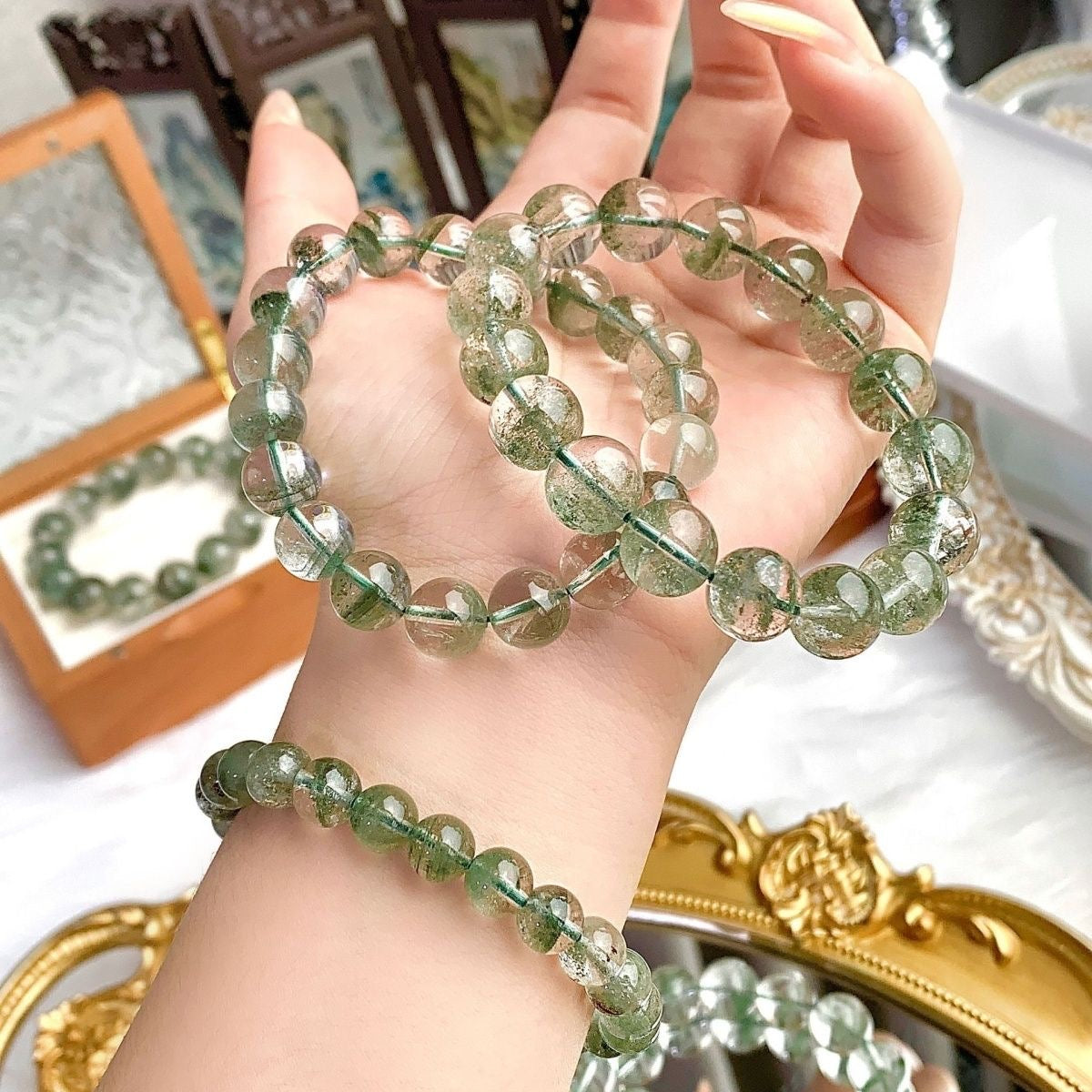 Green Phantom Crystal Bracelet -【Achieve Career Success & Attract Noble People】