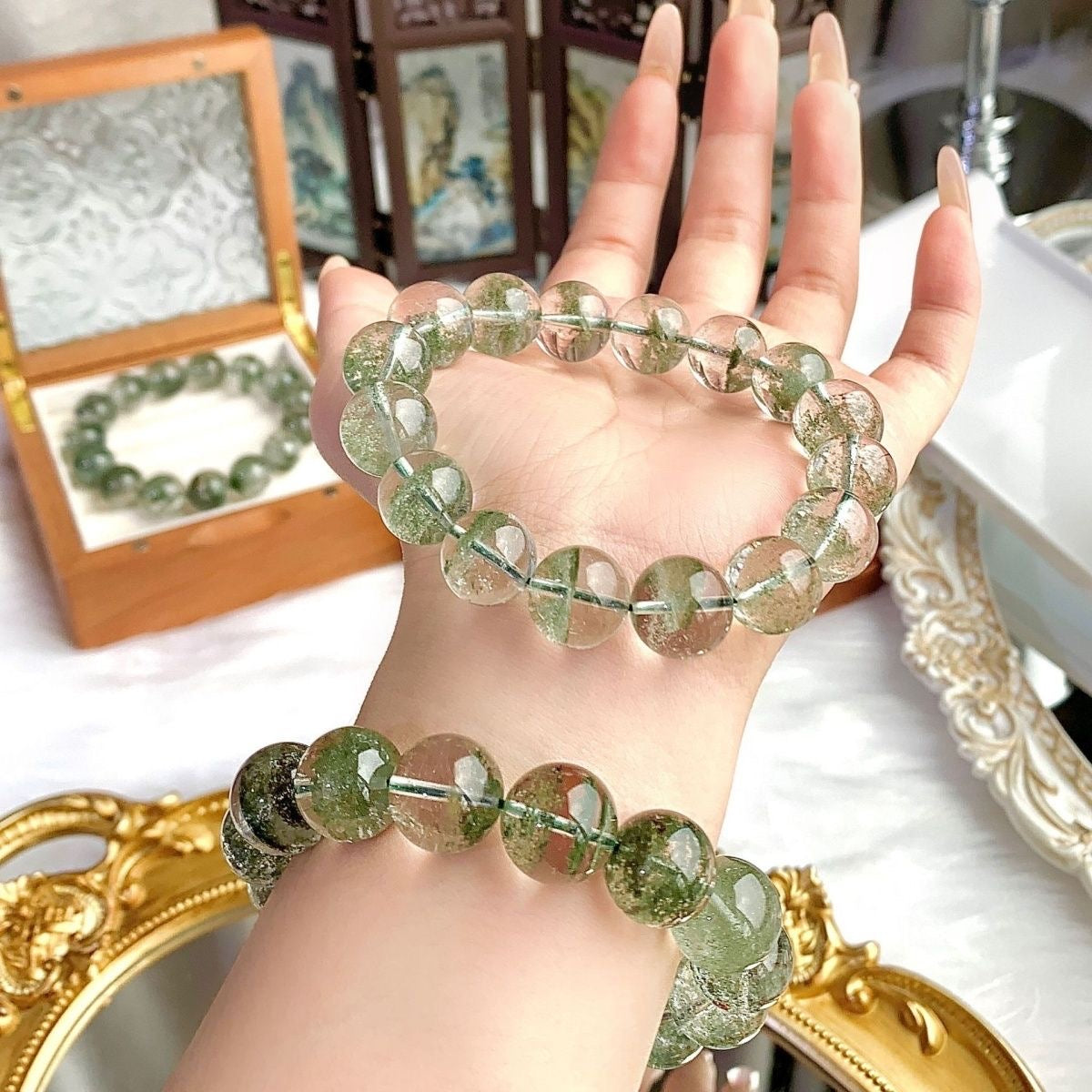 Green Phantom Crystal Bracelet -【Achieve Career Success & Attract Noble People】