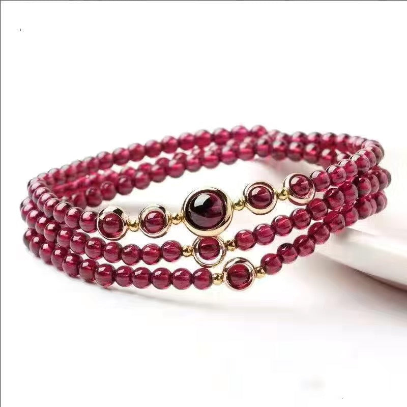 Pure Natural Garnet Bracelet -【Regulate Health & Beauty Care】