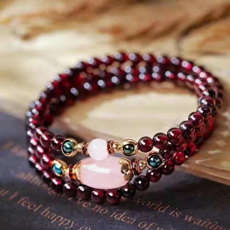 Pure Natural Garnet Bracelet -【Regulate Health & Beauty Care】