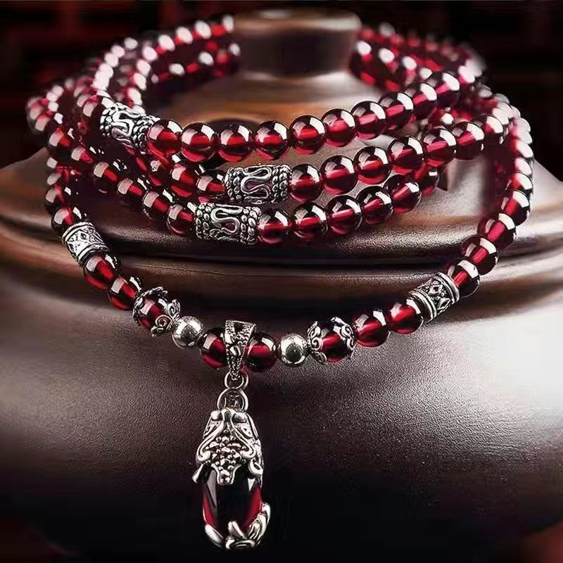 Pure Natural Garnet Bracelet -【Regulate Health & Beauty Care】