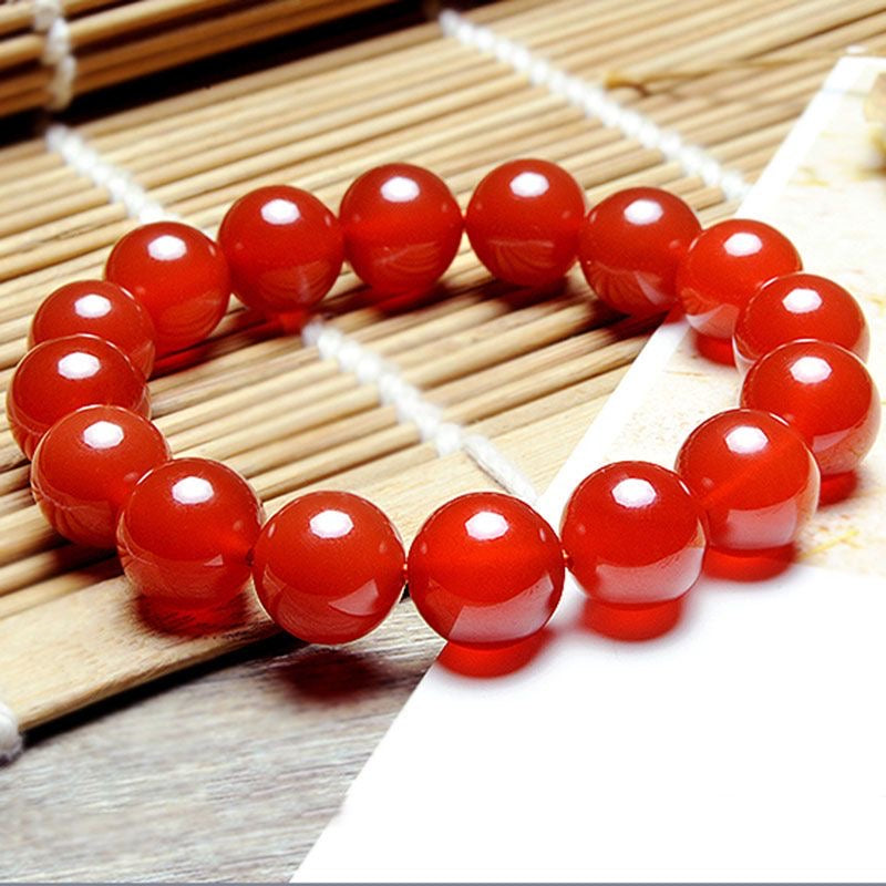 Natural Red Agate Chalcedony Bracelet -【Beautify Skin & Prolong Life】