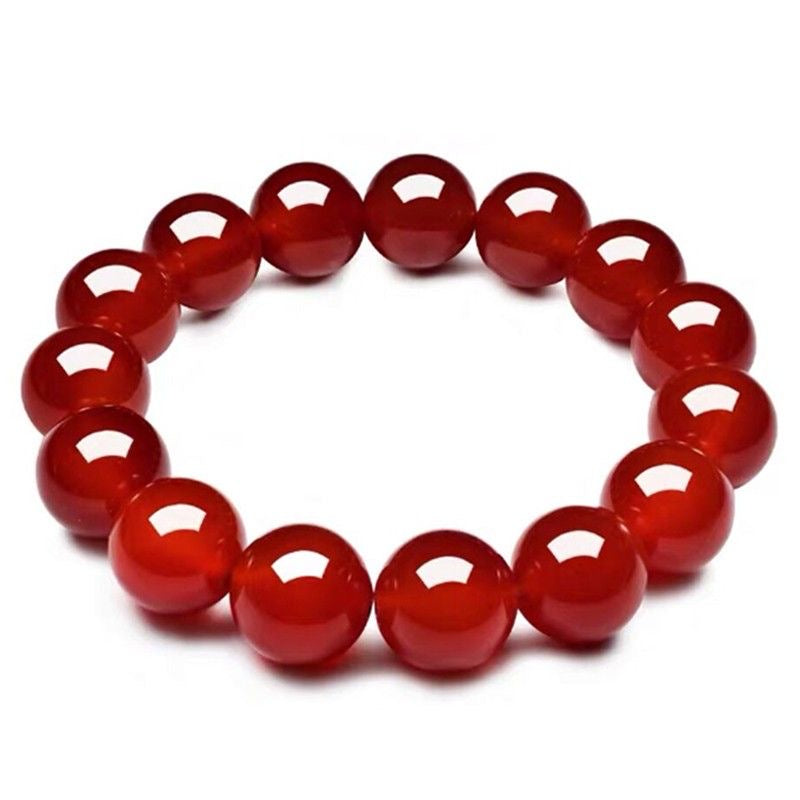 Natural Red Agate Chalcedony Bracelet -【Beautify Skin & Prolong Life】