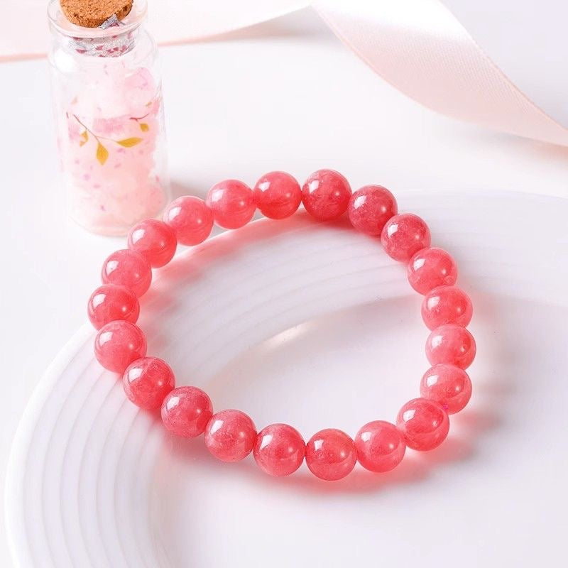 Natural Rhodochrosite Bracelet -【Attract Unwavering Love & Be Healed】