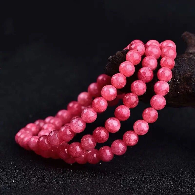 Natural Rhodochrosite Bracelet -【Attract Unwavering Love & Be Healed】