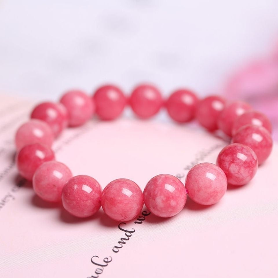 Natural Rhodochrosite Bracelet -【Attract Unwavering Love & Be Healed】