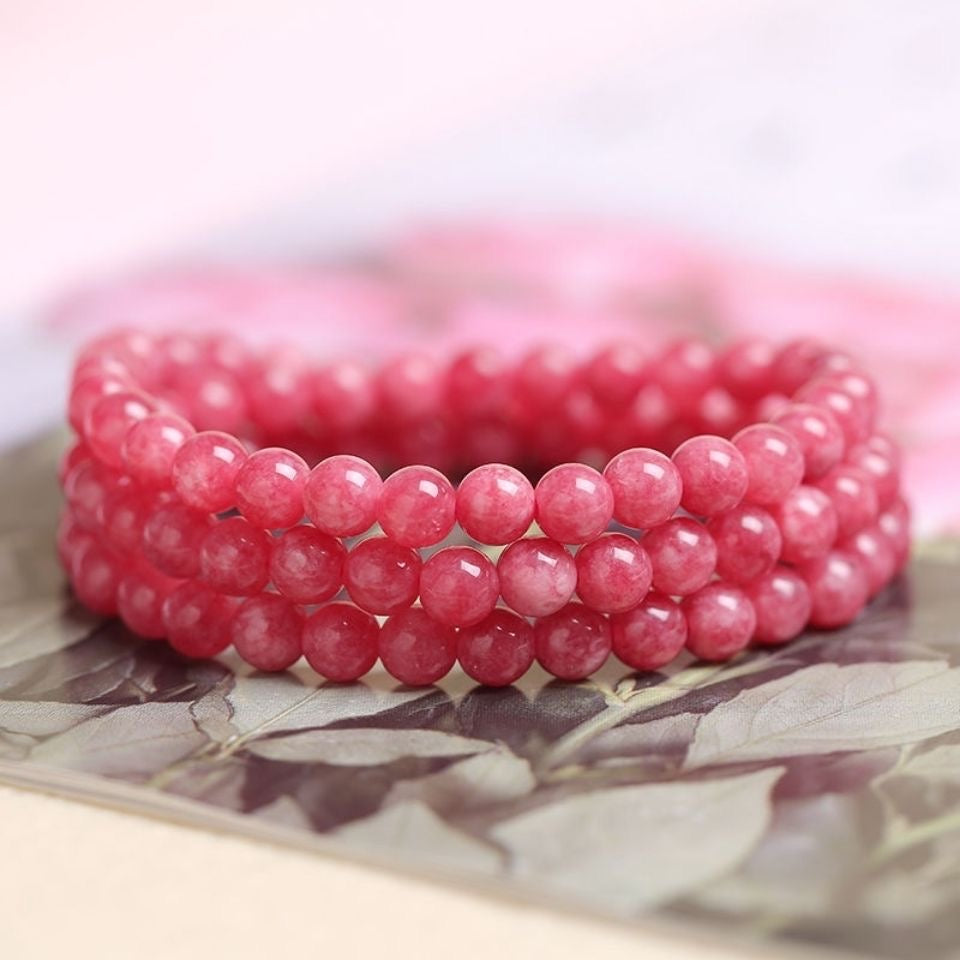 Natural Rhodochrosite Bracelet -【Attract Unwavering Love & Be Healed】