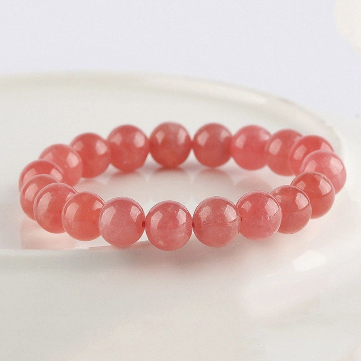 Natural Rhodochrosite Bracelet -【Attract Unwavering Love & Be Healed】