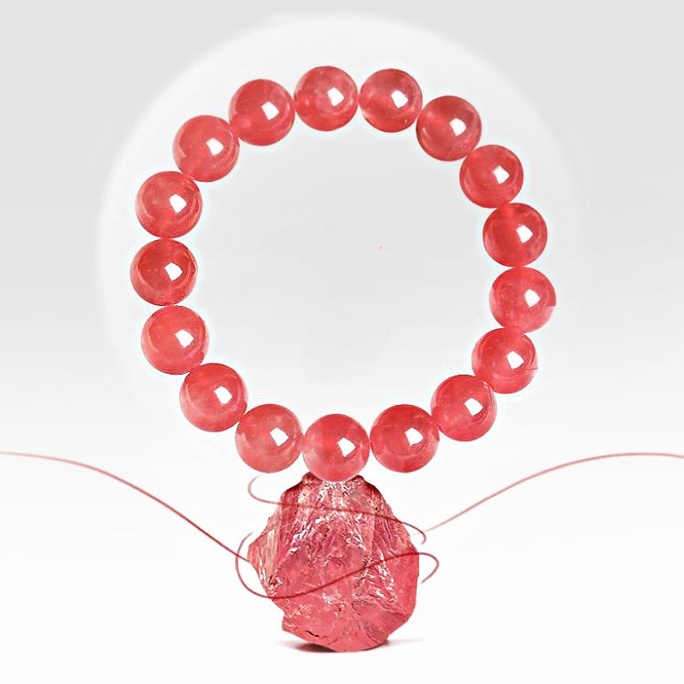 Natural Rhodochrosite Bracelet -【Attract Unwavering Love & Be Healed】