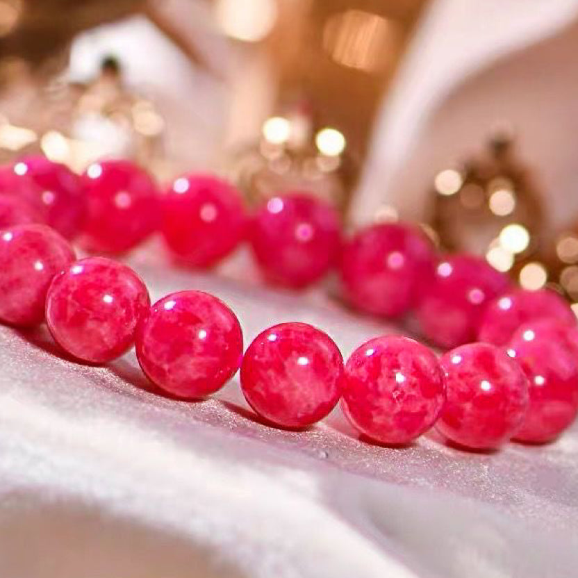 Natural Rhodochrosite Bracelet -【Attract Unwavering Love & Be Healed】