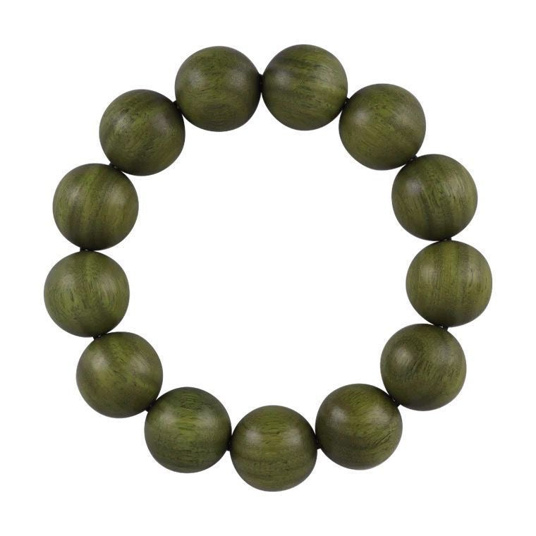 Natural Lignum Vitae Rosary Bracelet -【 Meditation Clear & Protect Health】