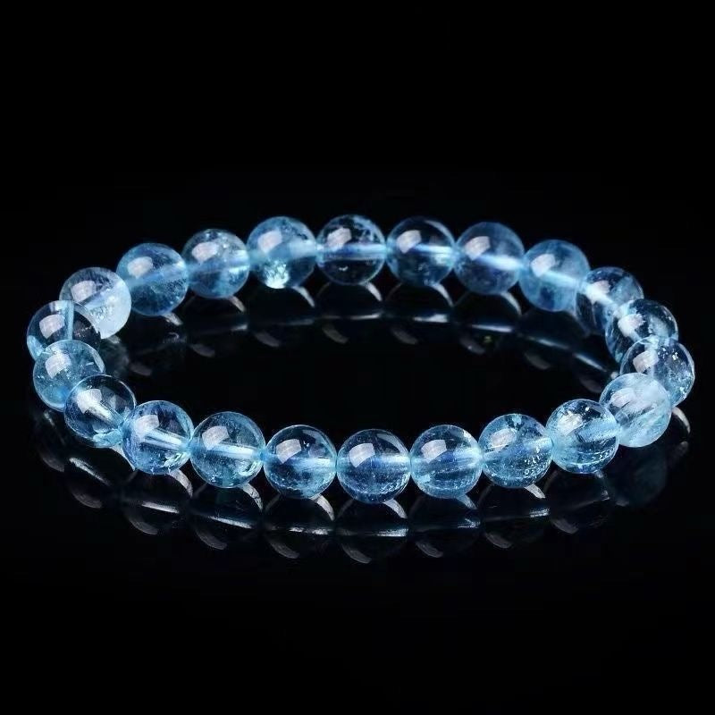 Pure Natural Aquamarine Bracelet -【Zen Meditation & Energy Cleansing】