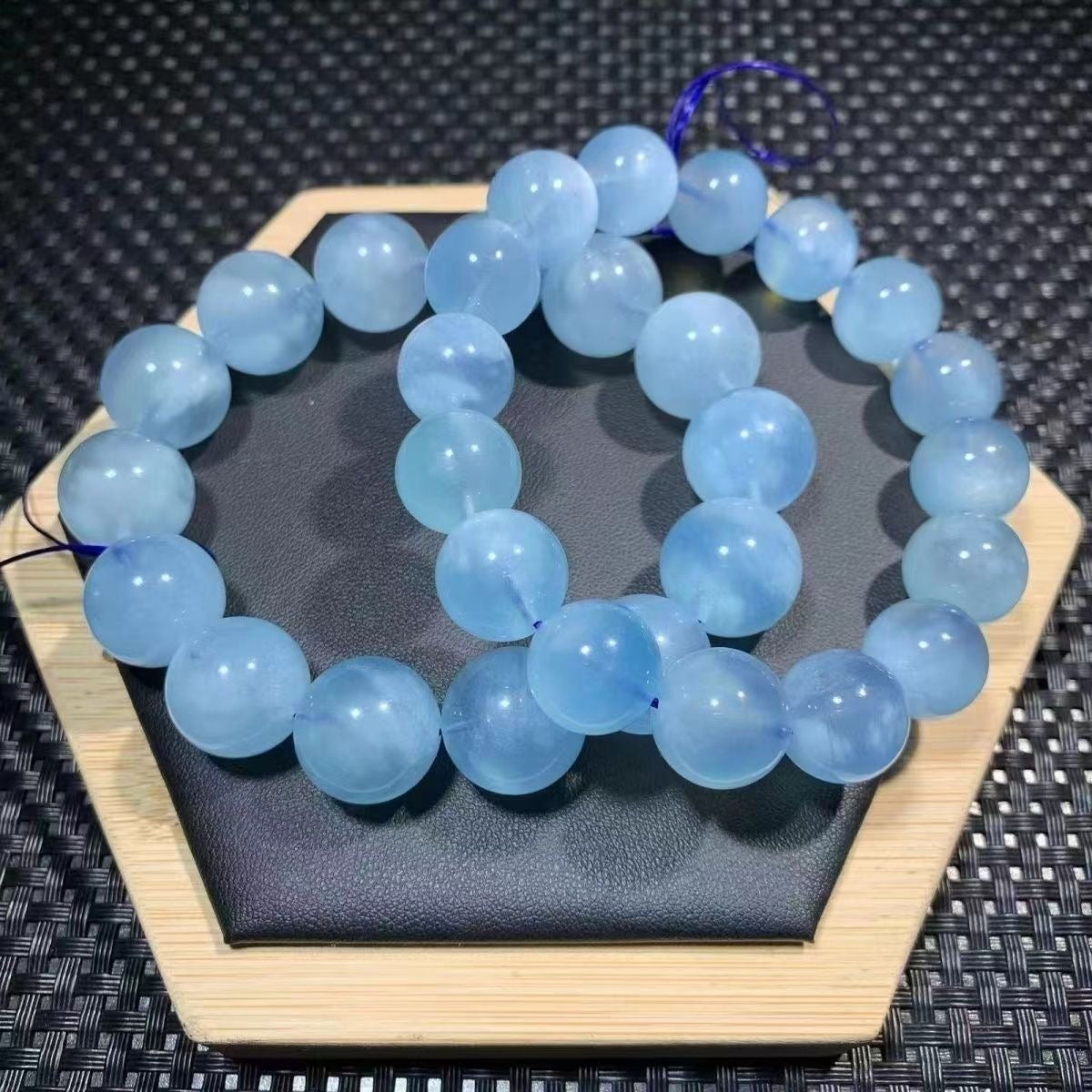 Pure Natural Aquamarine Bracelet -【Zen Meditation & Energy Cleansing】