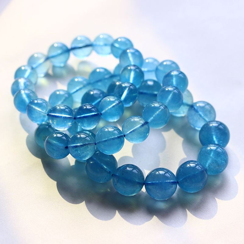 Pure Natural Aquamarine Bracelet -【Zen Meditation & Energy Cleansing】