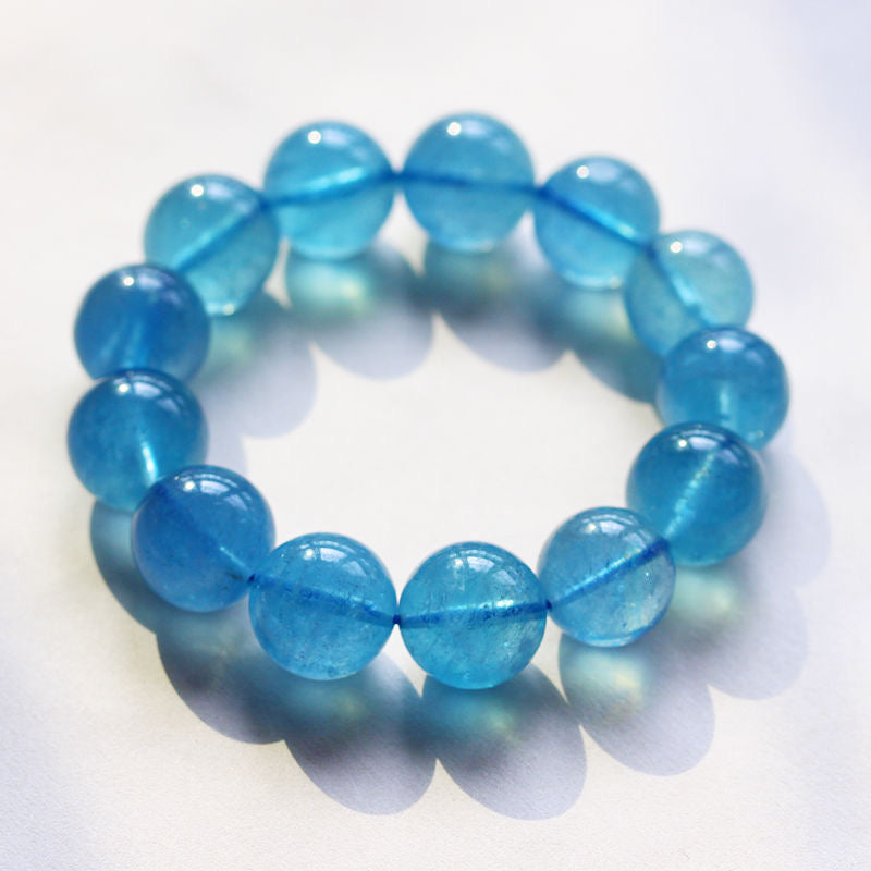 Pure Natural Aquamarine Bracelet -【Zen Meditation & Energy Cleansing】