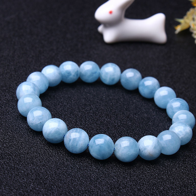 Pure Natural Aquamarine Bracelet -【Zen Meditation & Energy Cleansing】