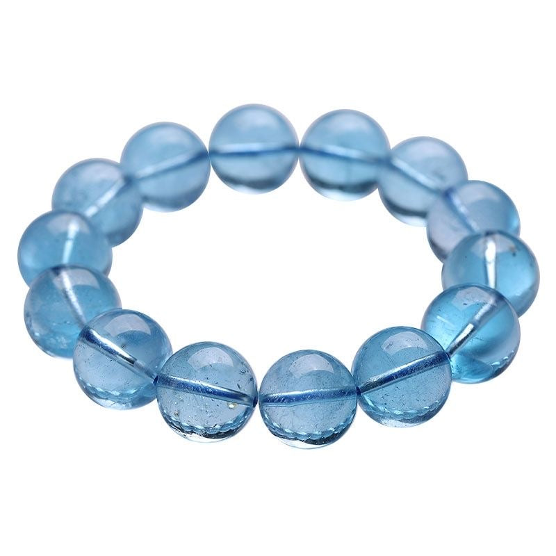 Pure Natural Aquamarine Bracelet -【Zen Meditation & Energy Cleansing】