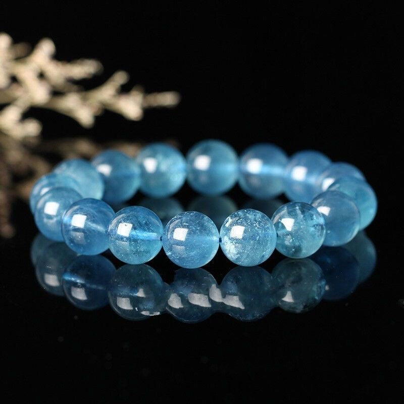 Pure Natural Aquamarine Bracelet -【Zen Meditation & Energy Cleansing】