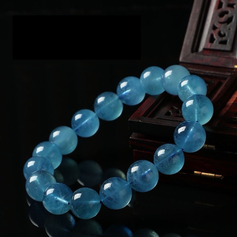 Pure Natural Aquamarine Bracelet -【Zen Meditation & Energy Cleansing】