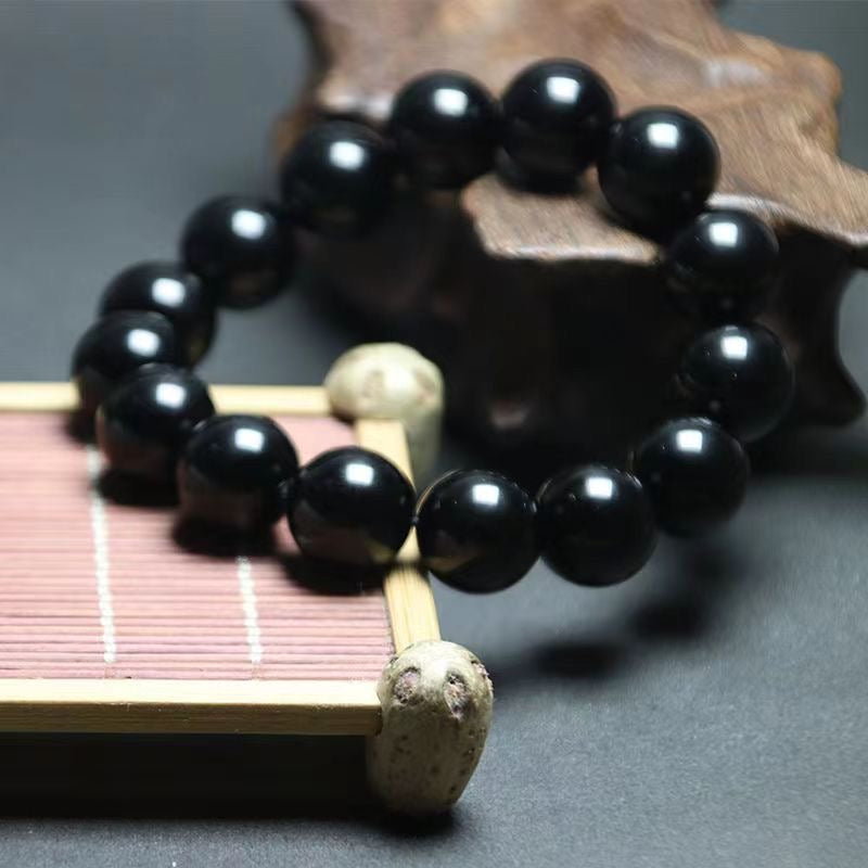 Natural Obsidian Bracelet -【Body Mind Balance & Bless Health】