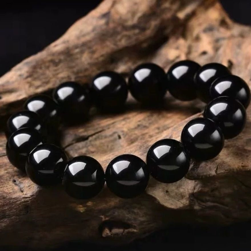 Natural Obsidian Bracelet -【Body Mind Balance & Bless Health】