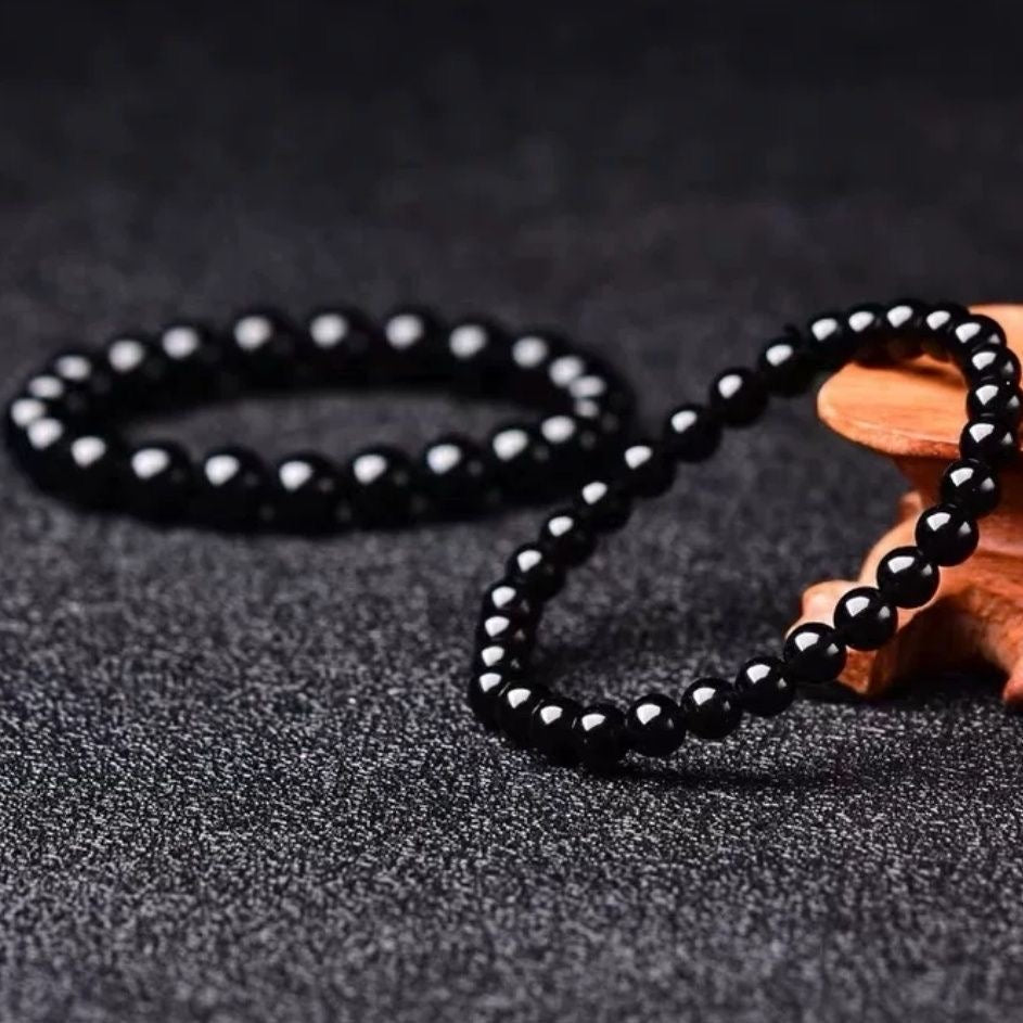 Natural Obsidian Bracelet -【Body Mind Balance & Bless Health】