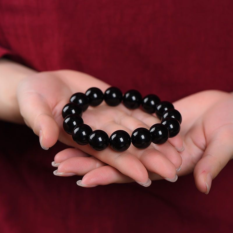 Natural Obsidian Bracelet -【Body Mind Balance & Bless Health】