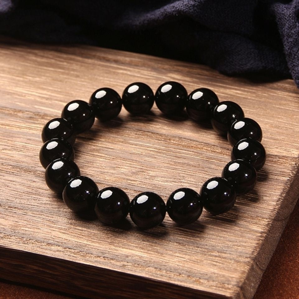 Natural Obsidian Bracelet -【Body Mind Balance & Bless Health】