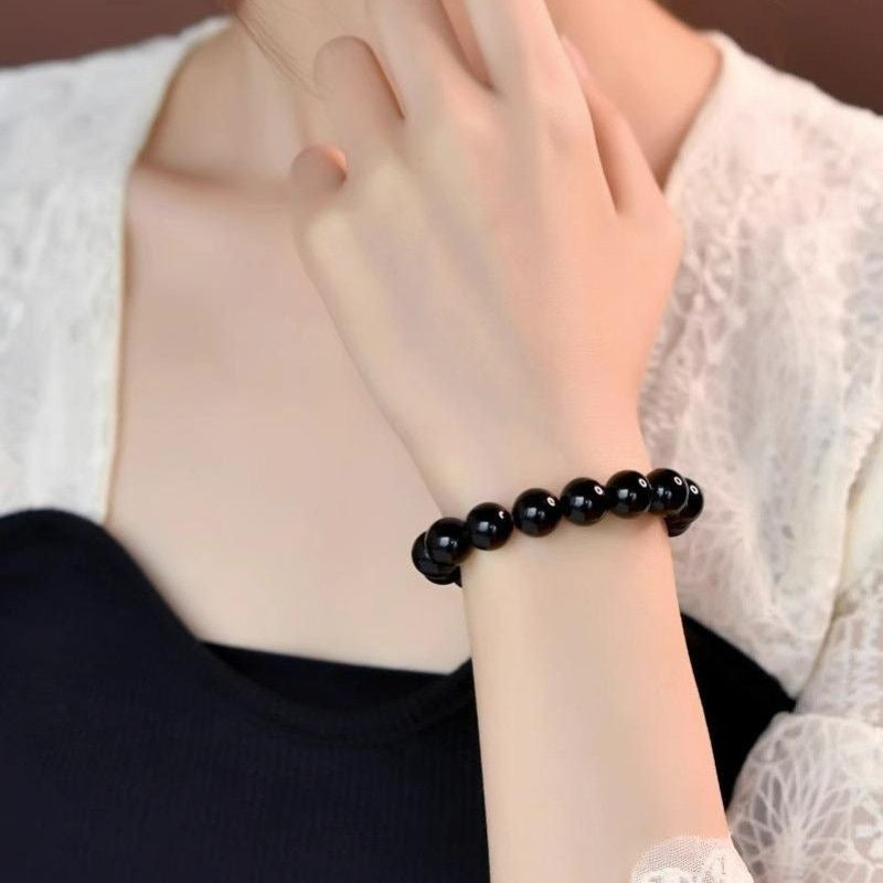 Natural Obsidian Bracelet -【Body Mind Balance & Bless Health】