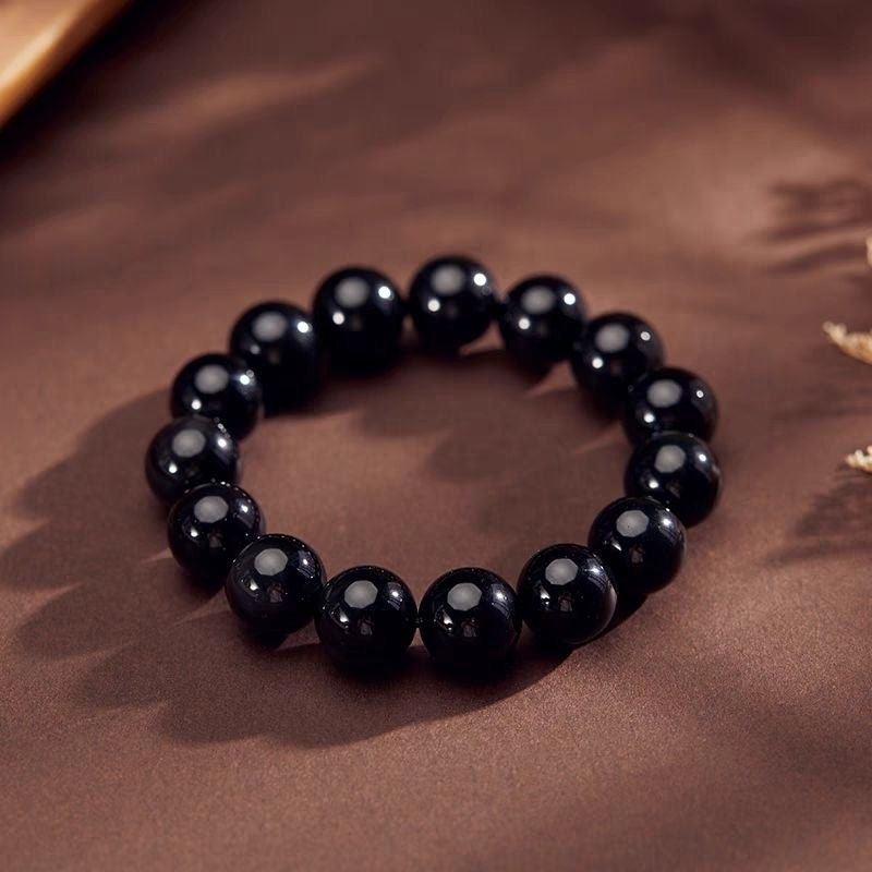 Natural Obsidian Bracelet -【Body Mind Balance & Bless Health】