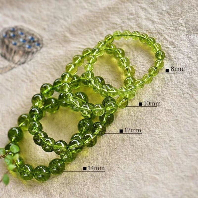 Energizing Peridot Crystal Bracelet -【Enhance Energy Aura & Relieves Anxiety】