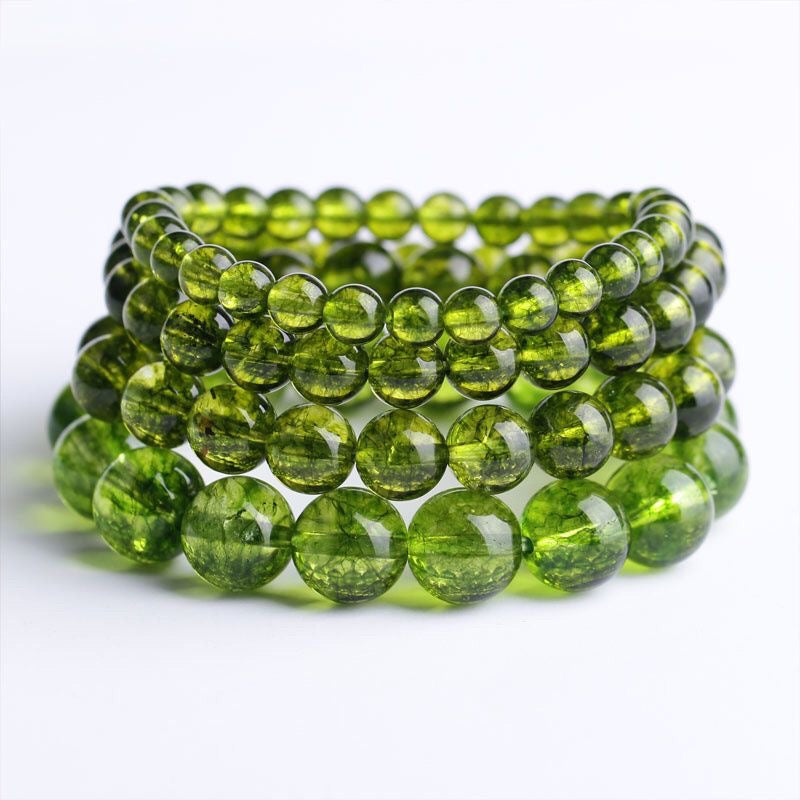 Energizing Peridot Crystal Bracelet -【Enhance Energy Aura & Relieves Anxiety】