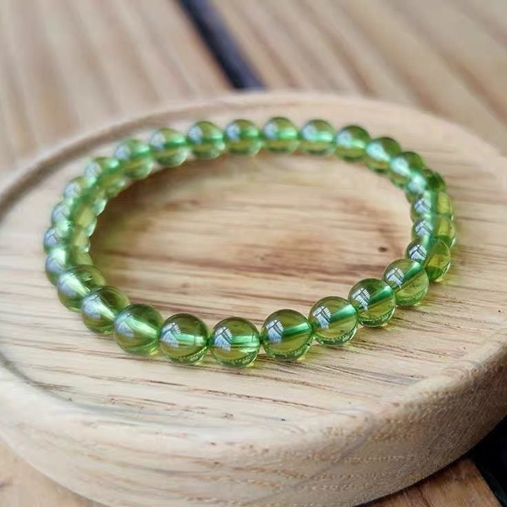 Energizing Peridot Crystal Bracelet -【Enhance Energy Aura & Relieves Anxiety】