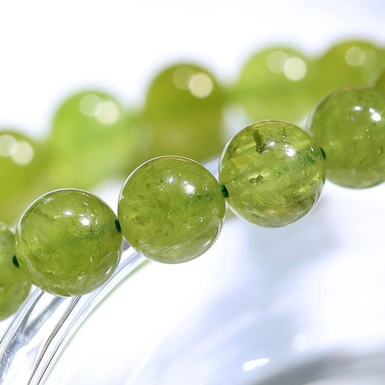 Energizing Peridot Crystal Bracelet -【Enhance Energy Aura & Relieves Anxiety】