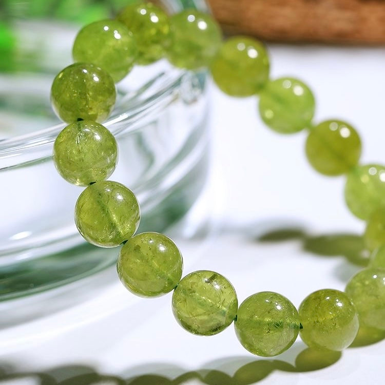 Energizing Peridot Crystal Bracelet -【Enhance Energy Aura & Relieves Anxiety】