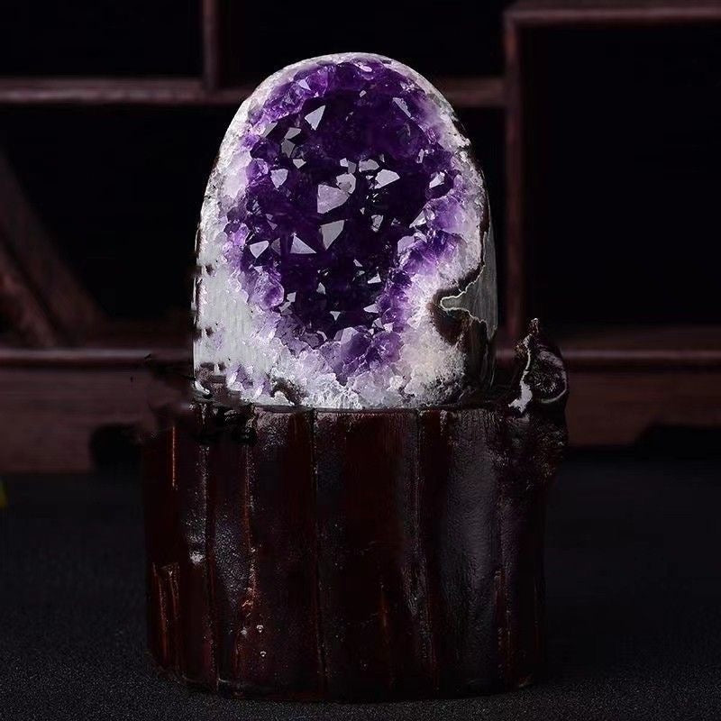 Amethyst Cave Feng Shui Wealth Attracting Ornaments -【Attracts Wealth & Empower Life】