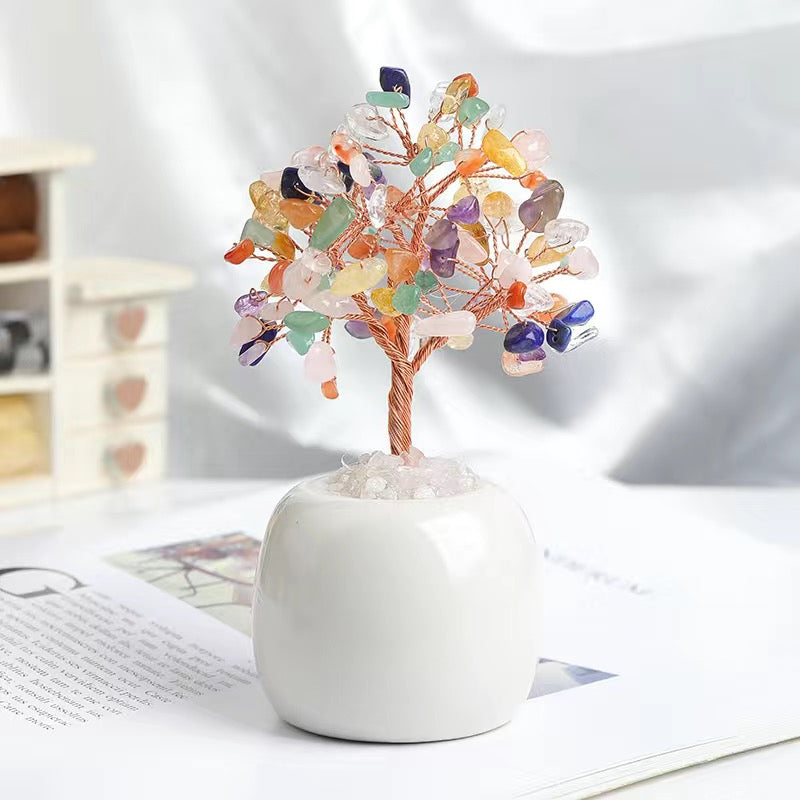 Natural Crystal Tree Energy Ornaments -【Crystal Wishing Tree】