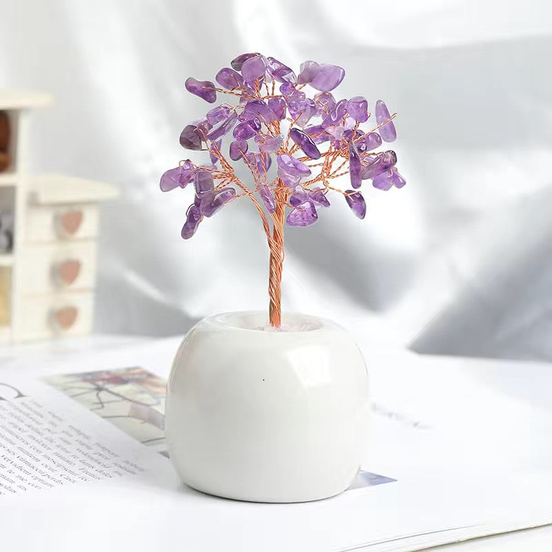 Natural Crystal Tree Energy Ornaments -【Crystal Wishing Tree】