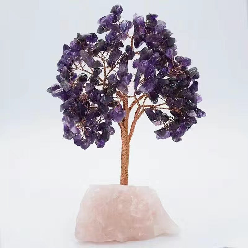 Natural Crystal Tree Energy Ornaments -【Crystal Wishing Tree】