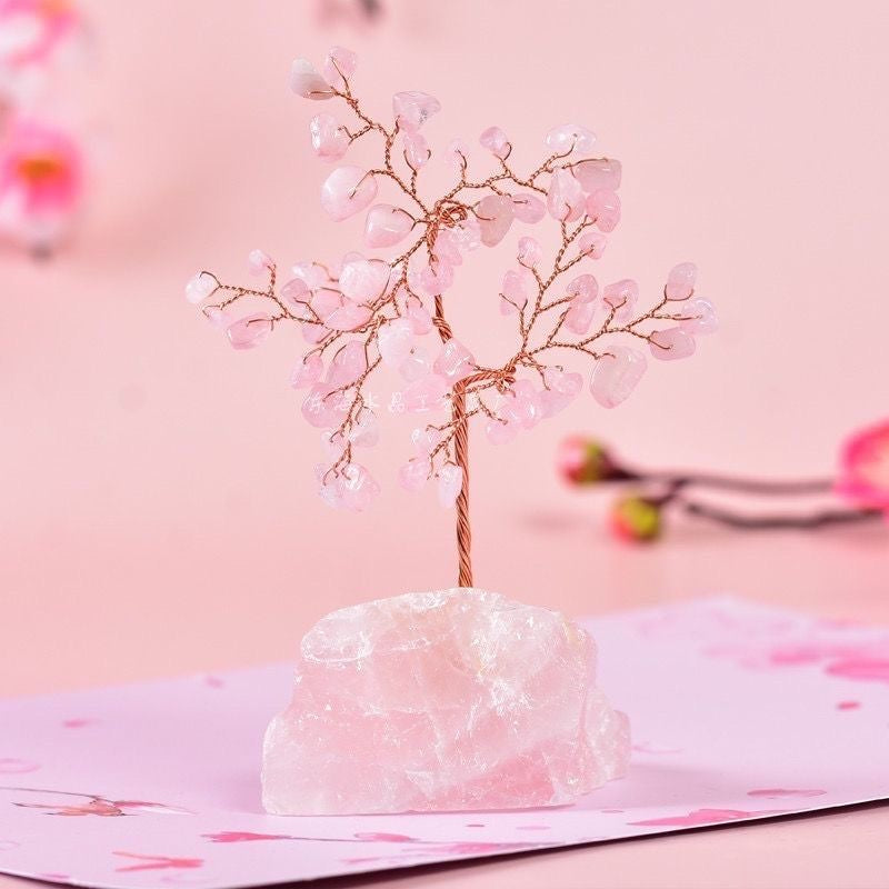 Natural Crystal Tree Energy Ornaments -【Crystal Wishing Tree】