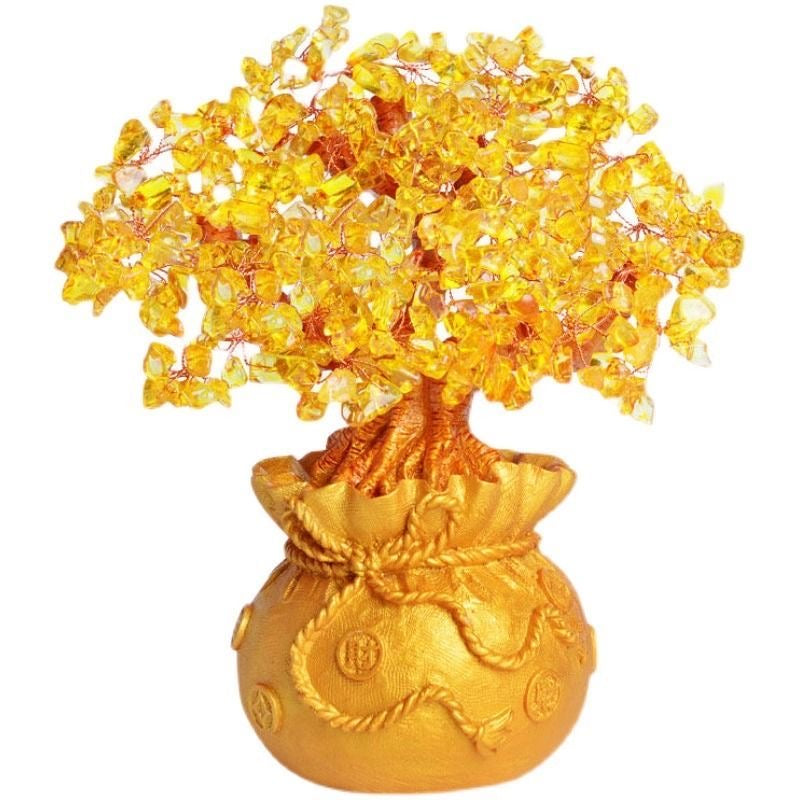 Crystal Fortune Tree Feng Shui Ornament -【Gather Wealth & Increase Fortune】